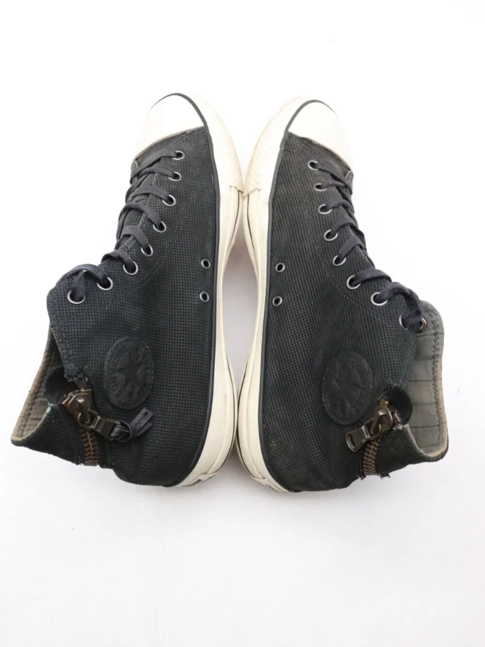 Converse Chuck Taylor All Star Mens 13 Womens 15 Tornado Zip Hi Black Sneaker - Picture 6 of 12